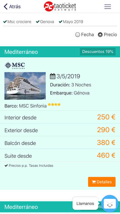 Ticketmsc - CrucerosCaptura de pantalla de2