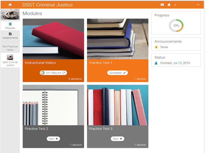 Petersons DSST  CLEP