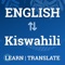 English to Swahili Offline comprehensive dictionary on the store with meanings, examples, thesaurus (synonyms and antonyms), parts of speech, relation with words, pronunciation (both in Swahili and English) and text-to-speech guide