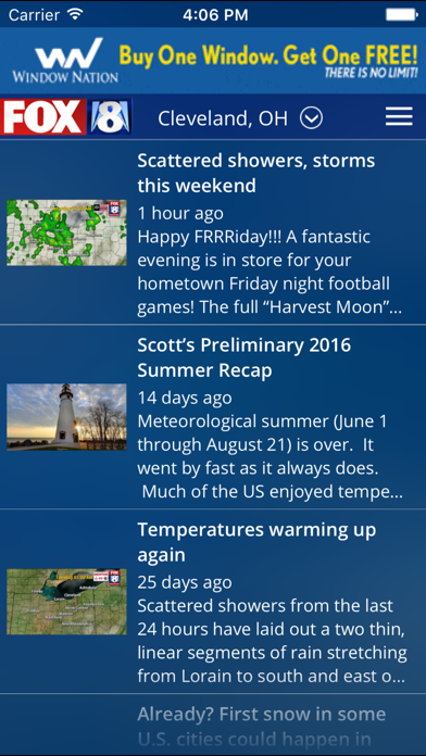 Fox8 Cleveland Weather review screenshots