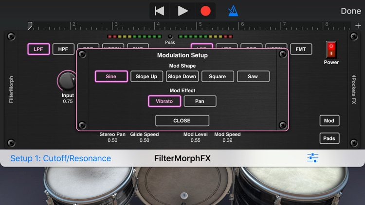 FilterMorph AUv3 Audio Plugin screenshot-4