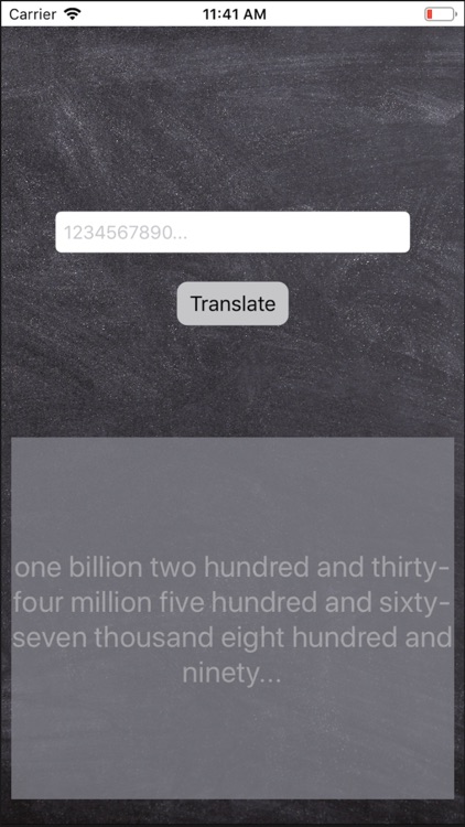 Numbers translator