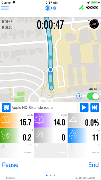 Micycle - Free Cycling Tracker with Analitics screenshot