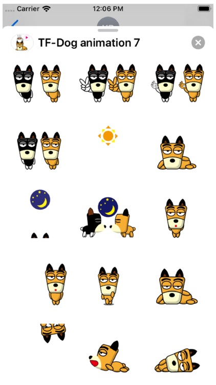 TF-Dog Animation 7 Stickers screenshot-1