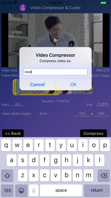 Video Compressor with Cutter screenshot 3