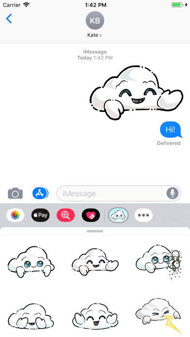Oliver Cast The Cloud Stickers screenshot 3