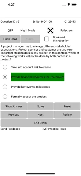 Game screenshot Exam Simulator For PMP mod apk