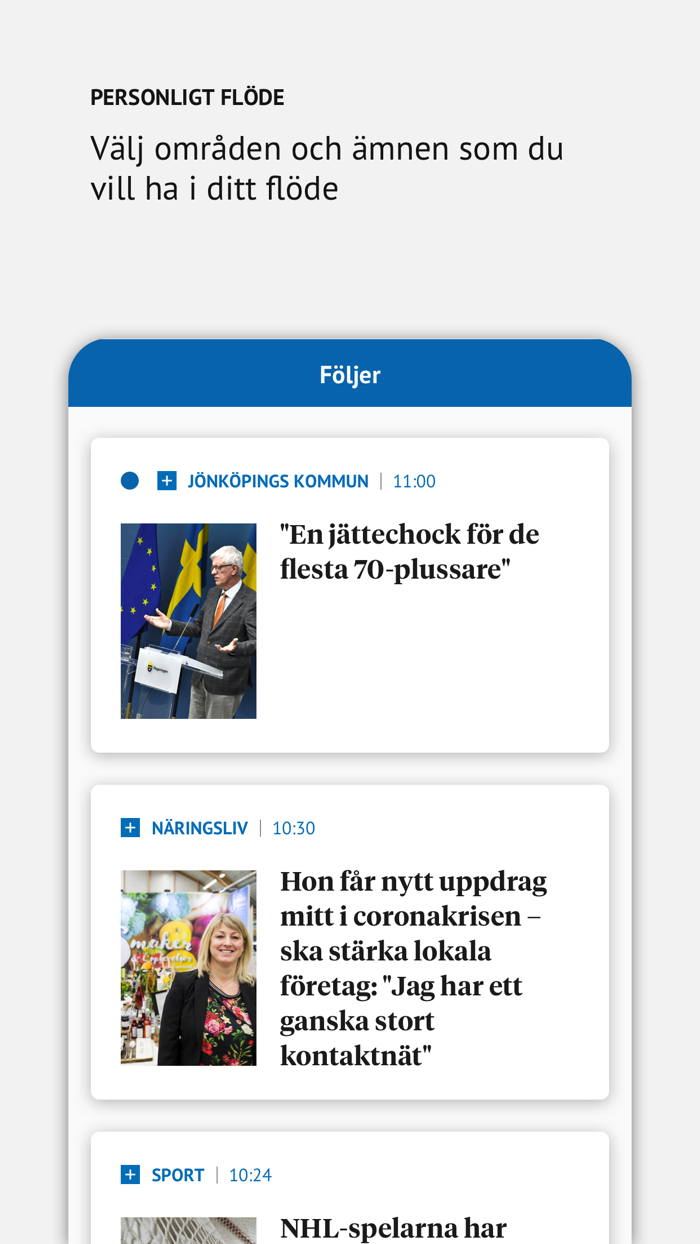 Jönköpings-Postens Nyhetsapp