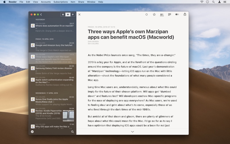 Reeder 4 screenshot1