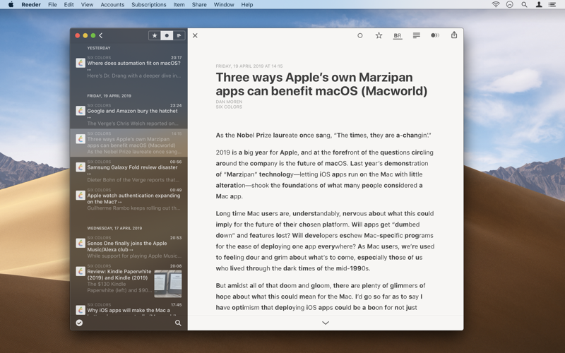 Reeder 4 screenshot 3