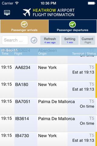 Heathrow Flight Info. Lite - náhled