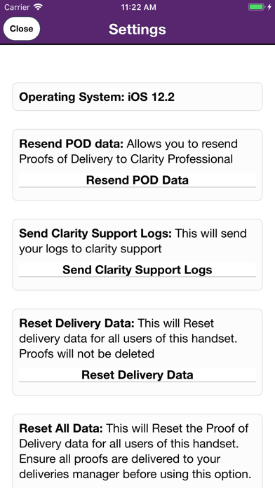 How to cancel & delete Clarity Proof of Delivery from iphone & ipad 3