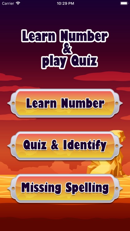 Learn Number and play Quiz