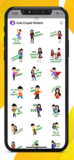 Cute Couple Lovely Stickers(圖1)-速報App