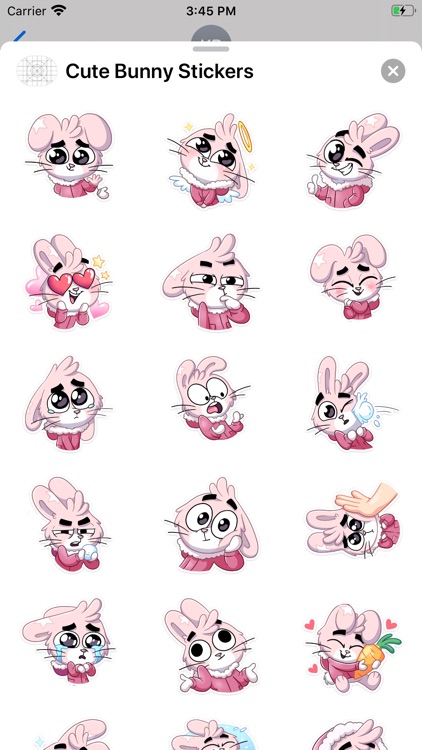 Cute Bunny Stickers pack