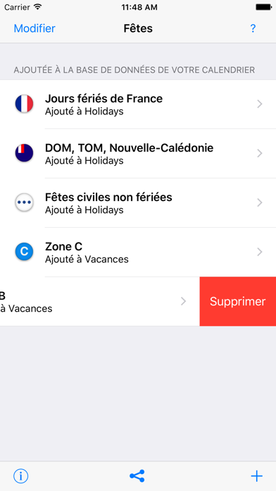Jours fériés, vacances scolaires et fêtes en France 2015 - 2017 Screenshot 5