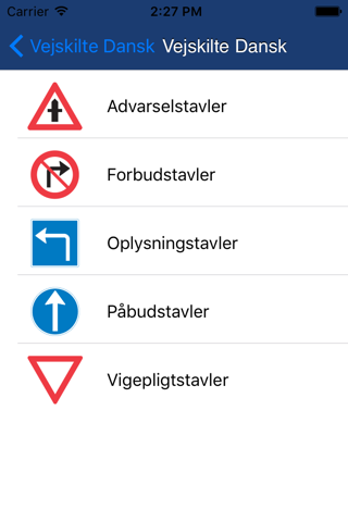 Vejskilte Dansk screenshot 2