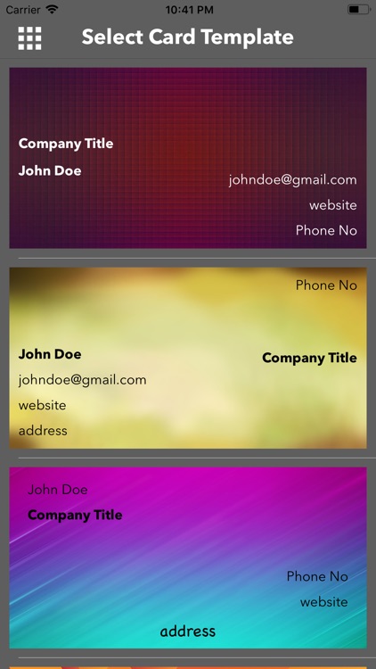 Color BusinessCard Maker