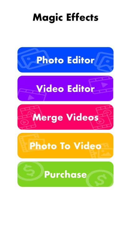Magic Effects - Video Editor