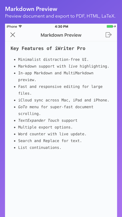 iWriter Pro Screenshot 3