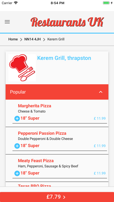 Restaurants UK screenshot 4