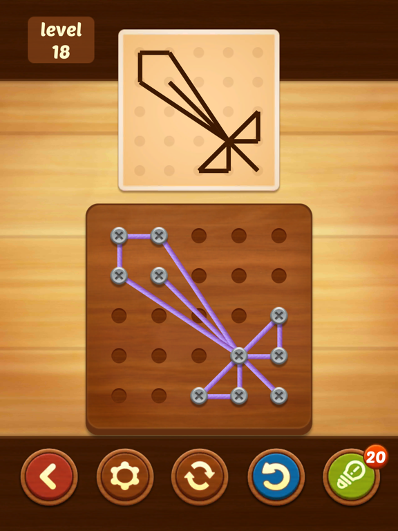 iPad Image of Line Puzzle: String Art