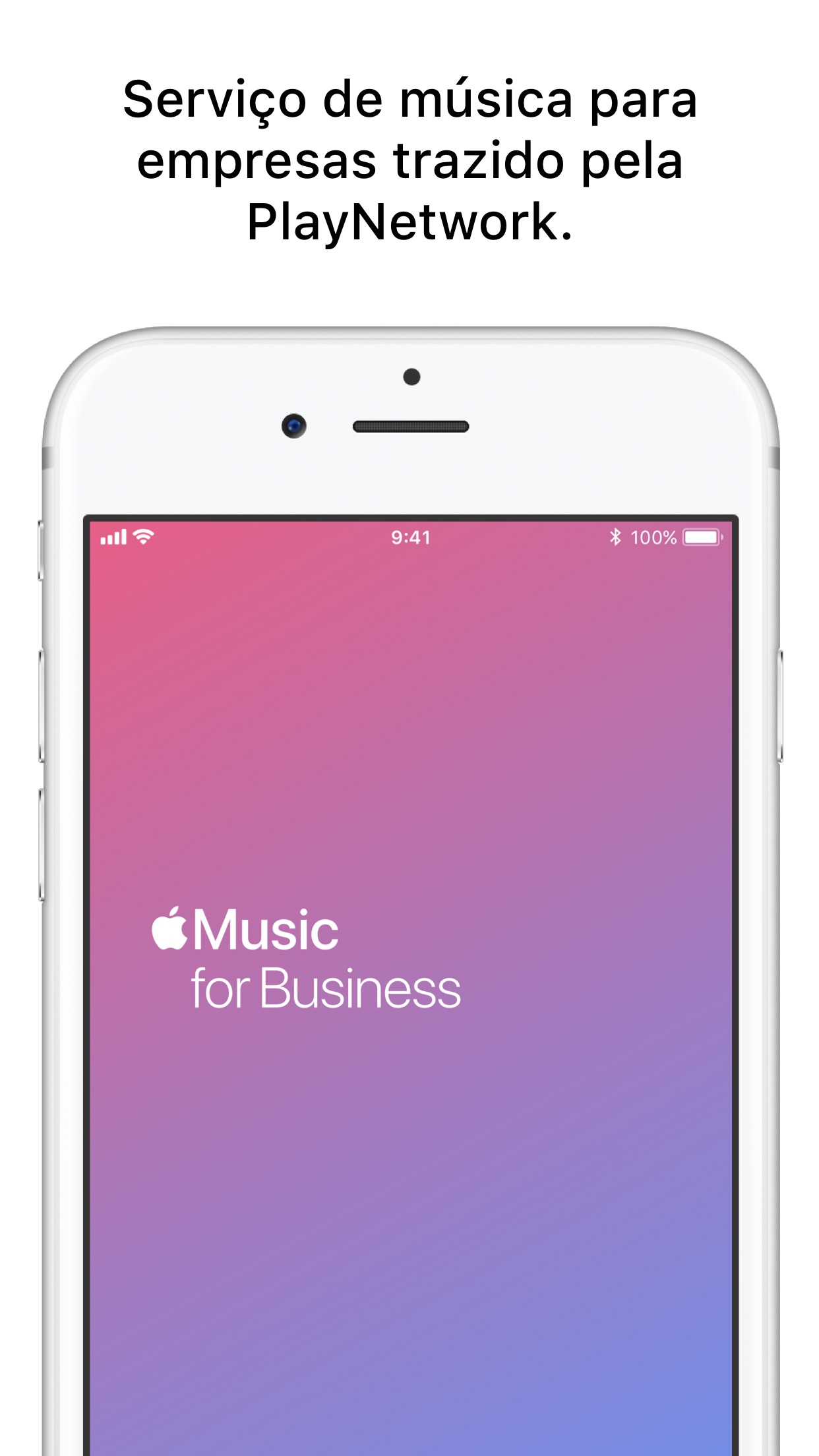 Screenshot do app Apple Music For Business
