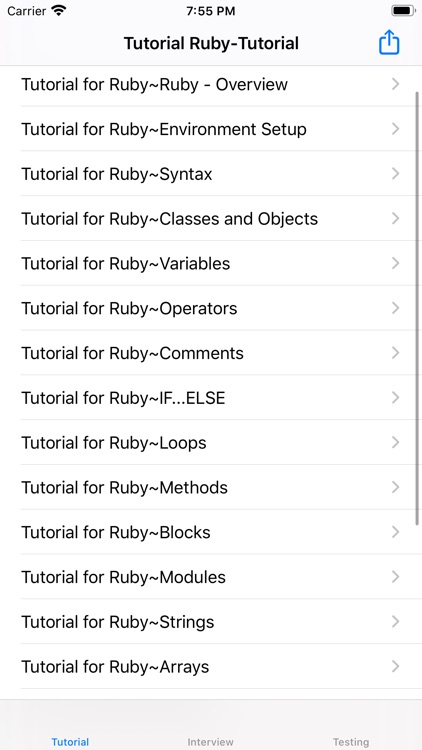 Tutorial for Ruby