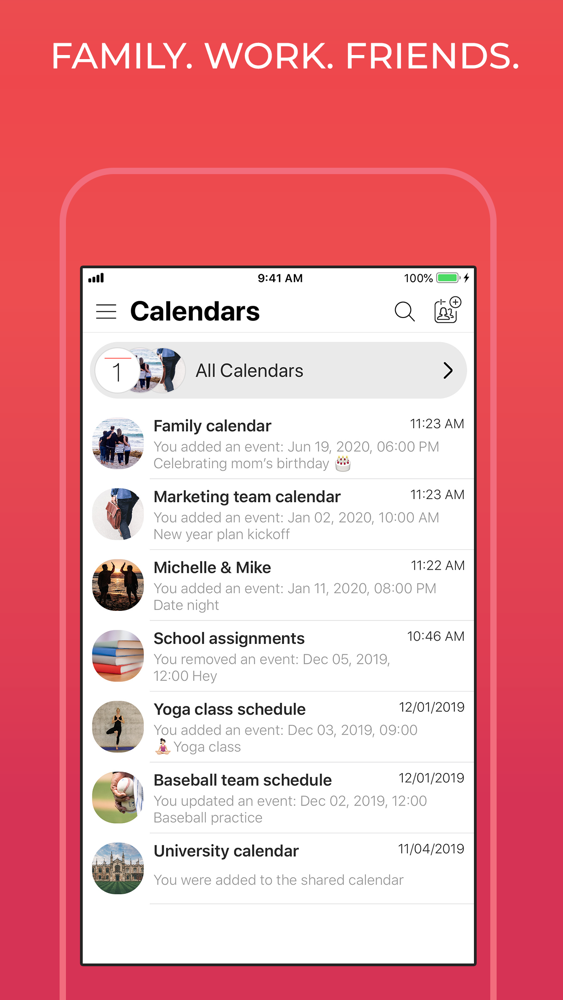 GroupCal - Shared Calendar App for iPhone - Free Download GroupCal ...