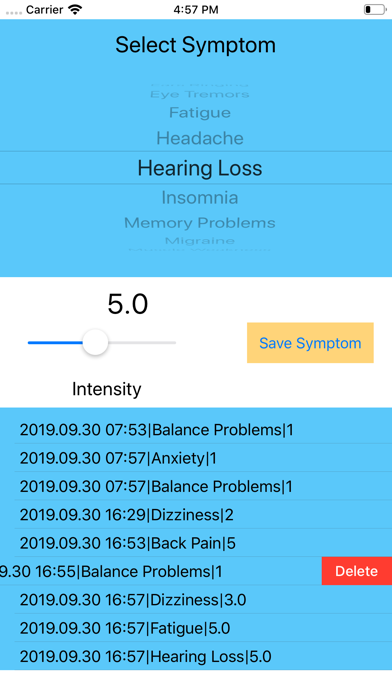 Chiari Symptom Tracker screenshot 4