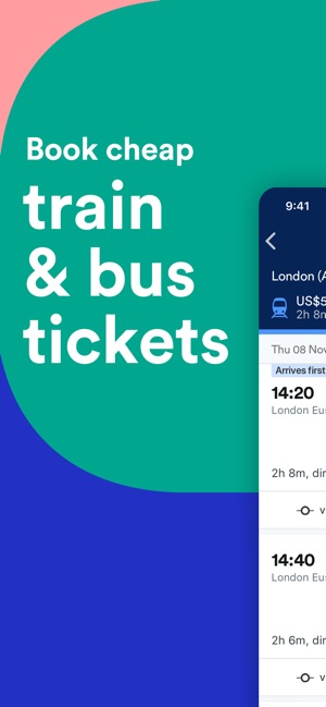 Trainline: Train & Bus Tickets