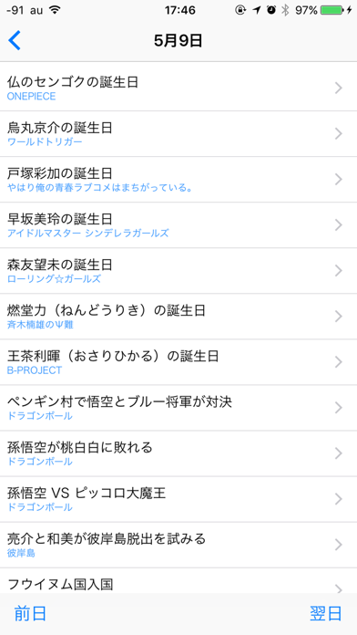 オタカレ 〜オタクのための今日は何の日カレンダー screenshot1