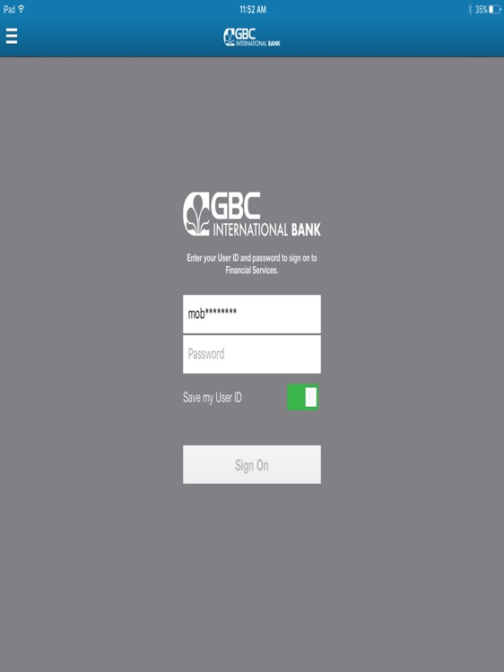 GBC Int’l Bank Mobile