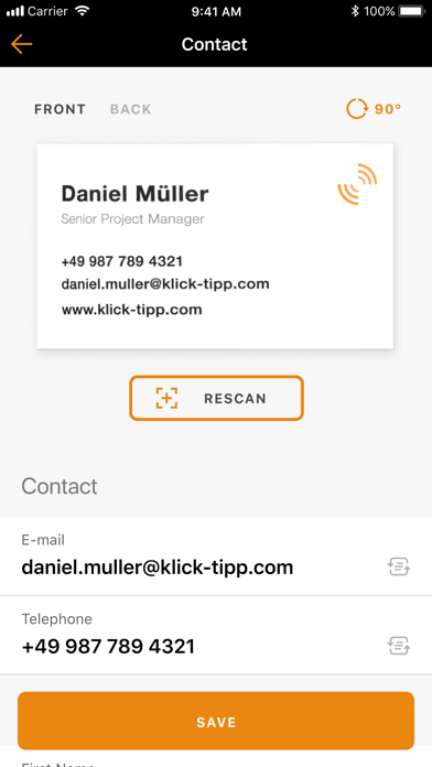 How to cancel & delete Klick-Tipp BusinessCardReader from iphone & ipad 4