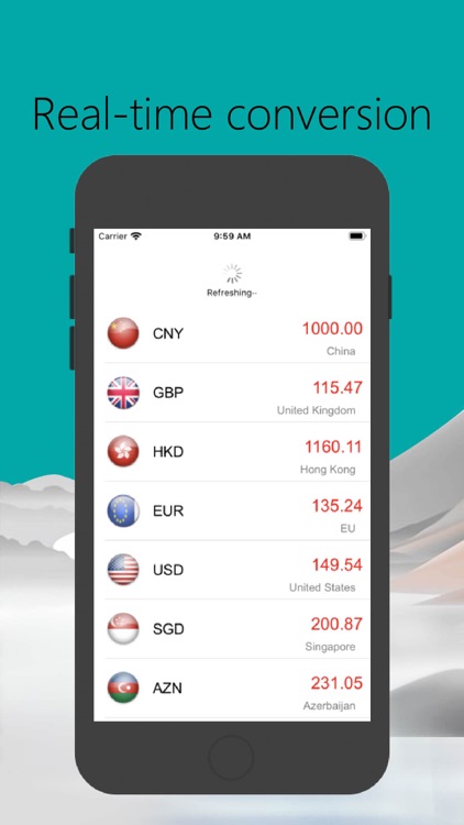 Real-time conversion