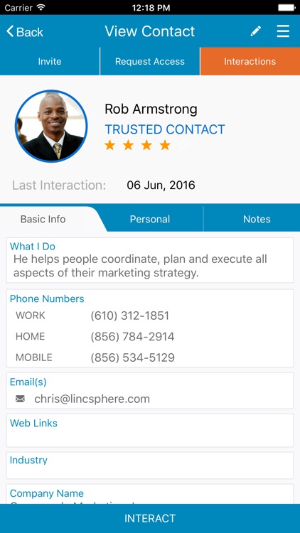 LincSphere - Contact Manager