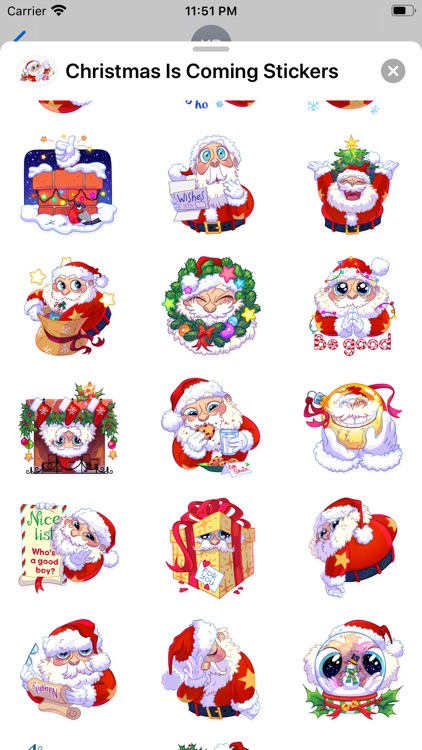 Christmas Is Coming Stickers