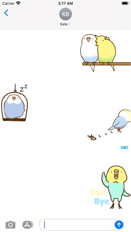 Lovely Budgie Animated Sticker