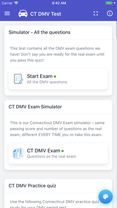 Connecticut DMV Practice Exam screenshot 3