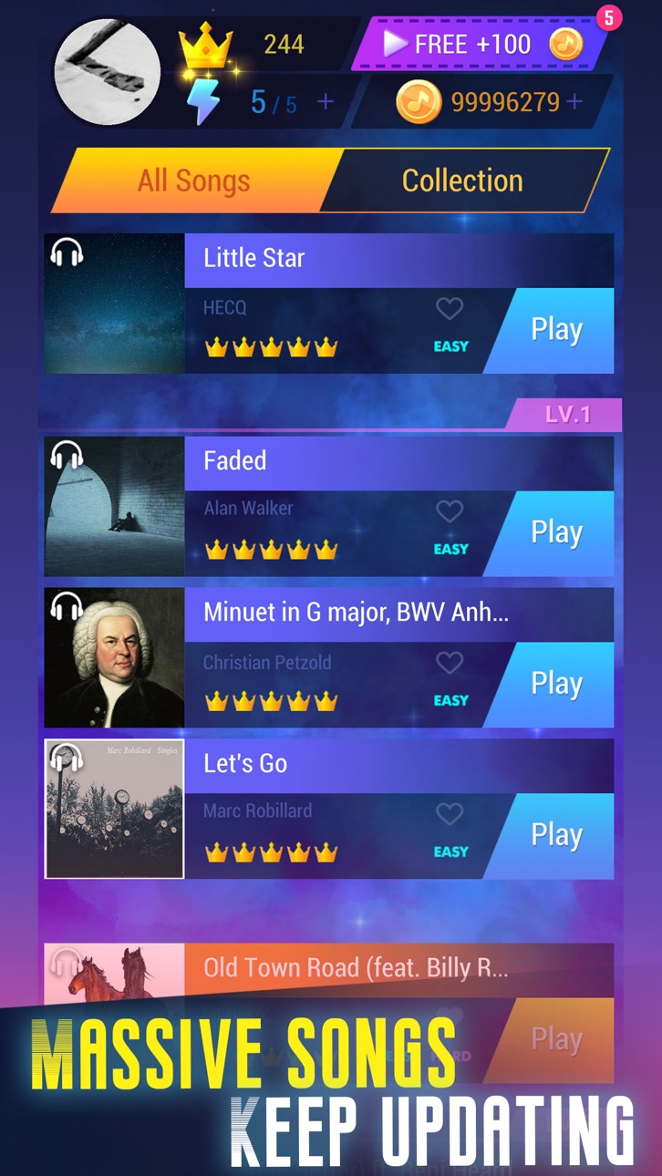 Tap Music 3D Hack screenshot 1 - iOS game interface