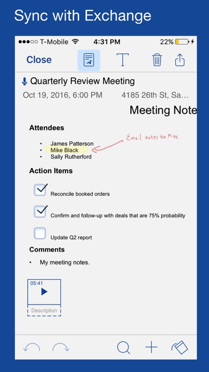 Notate Pro for BlackBerry