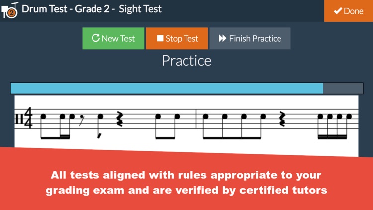 Grade 2 Drum Test Practice