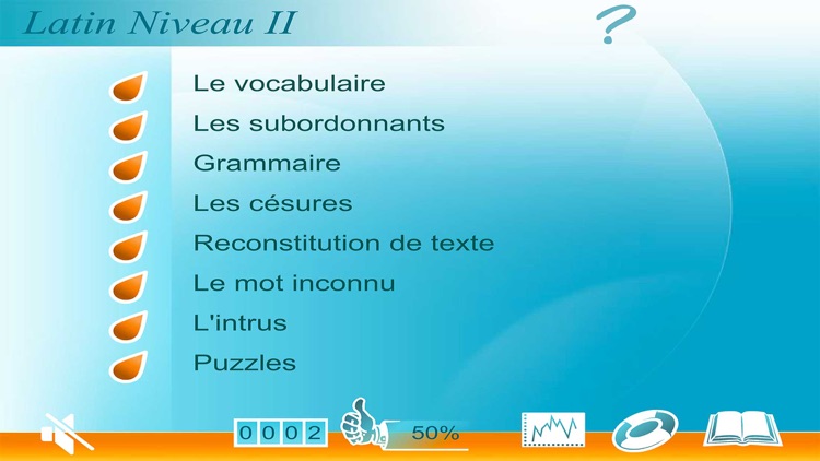 Latin – Niveau 2