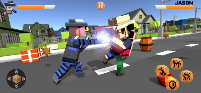 Blocky Police VS Street Gangs, game for IOS