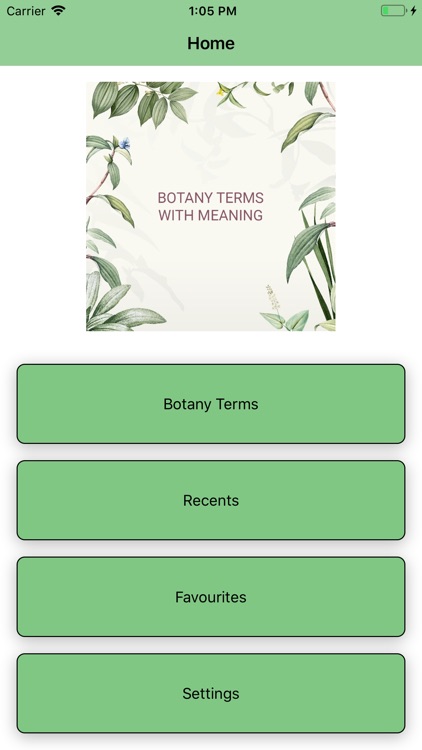 Botany Terms With Meaning