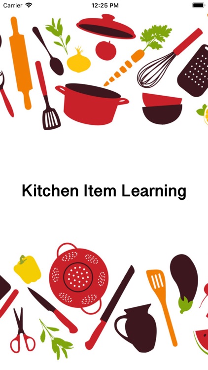 Kitchen Item Learning