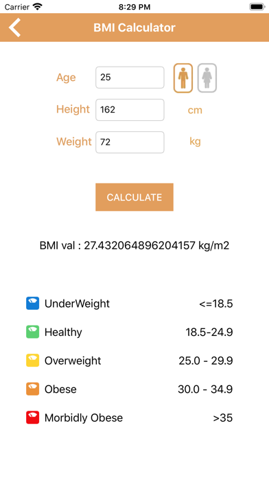 Body Calculators screenshot 2