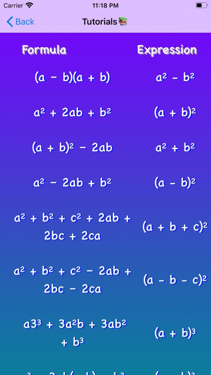 Math Equation Formula