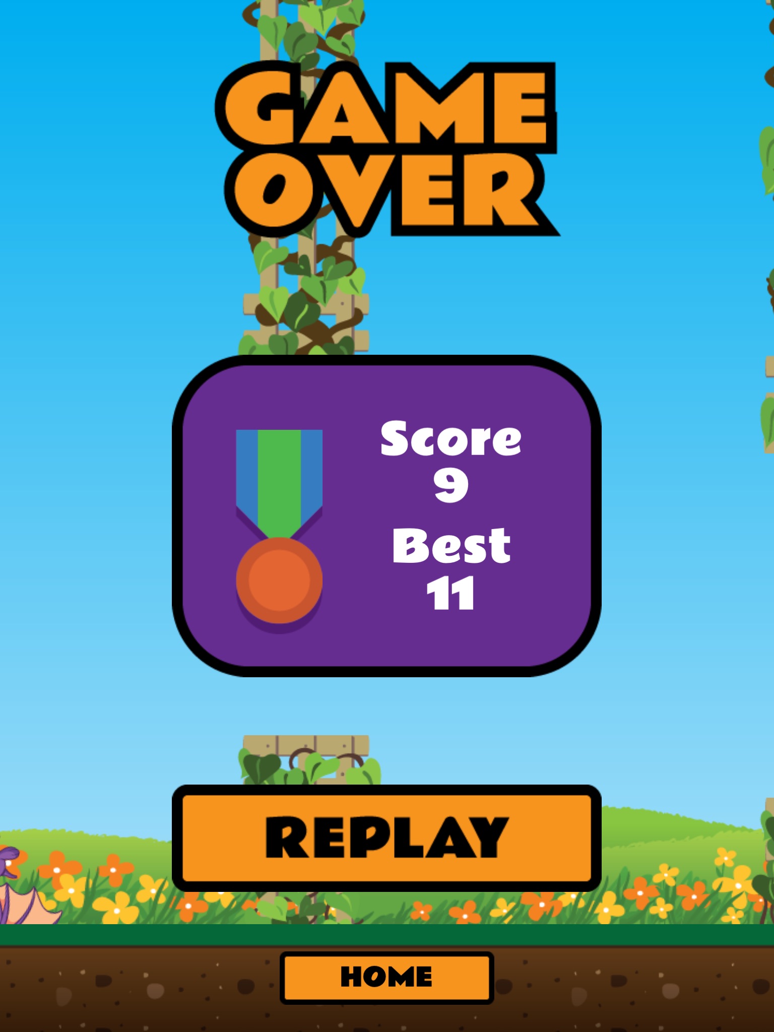 Flappy Fruit Bat Game screenshot 3