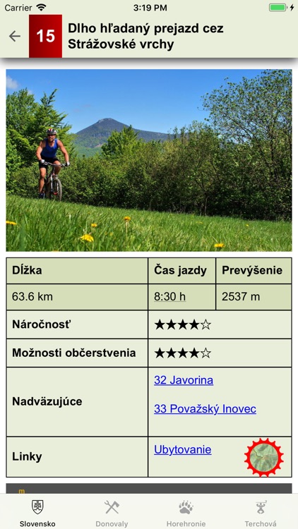 Cyklotrasy  Slovensko MTB